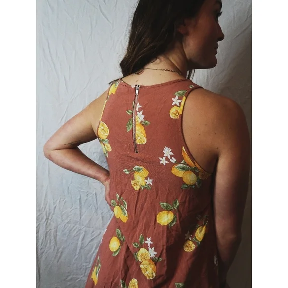 Lemon Pattern Mini Dress - Picture 3 of 6